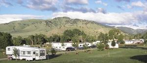 View the beautiful Bighorn Mountains from your campsite.